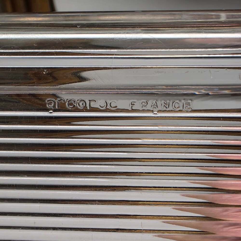 Arcoroc France Clear Glass Cow Relief Butter Dish Lid